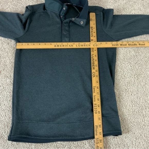 Under Armour Pullover Mens Small Gray 1/4 Button Sweater Coldgear Golf T1146 - Picture 6 of 8